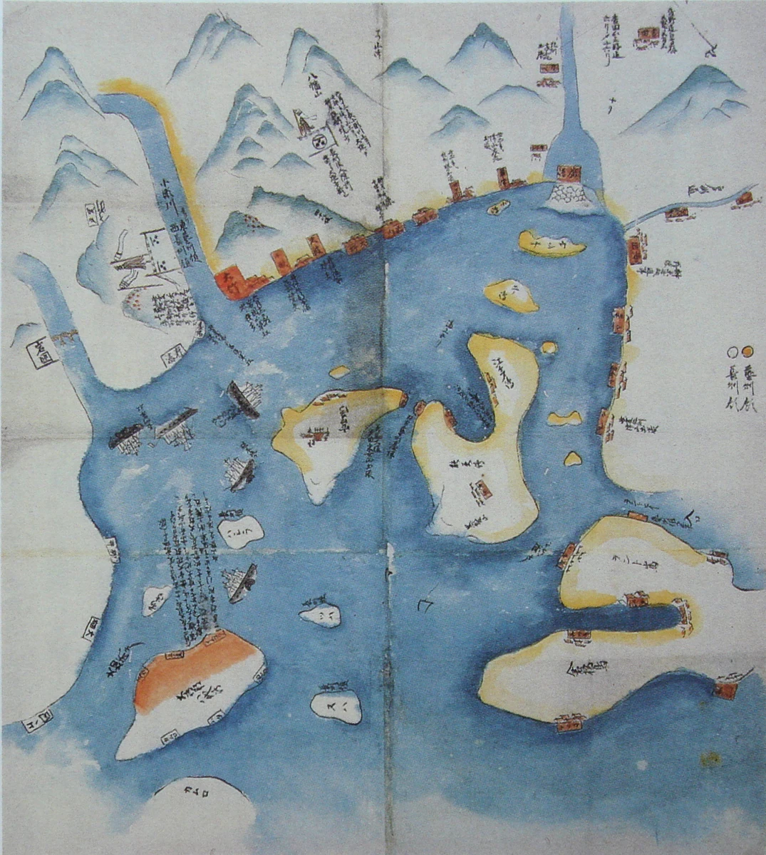 Shimonoseki Naval Battle Diagram (坂本龍馬・下関海戦図)