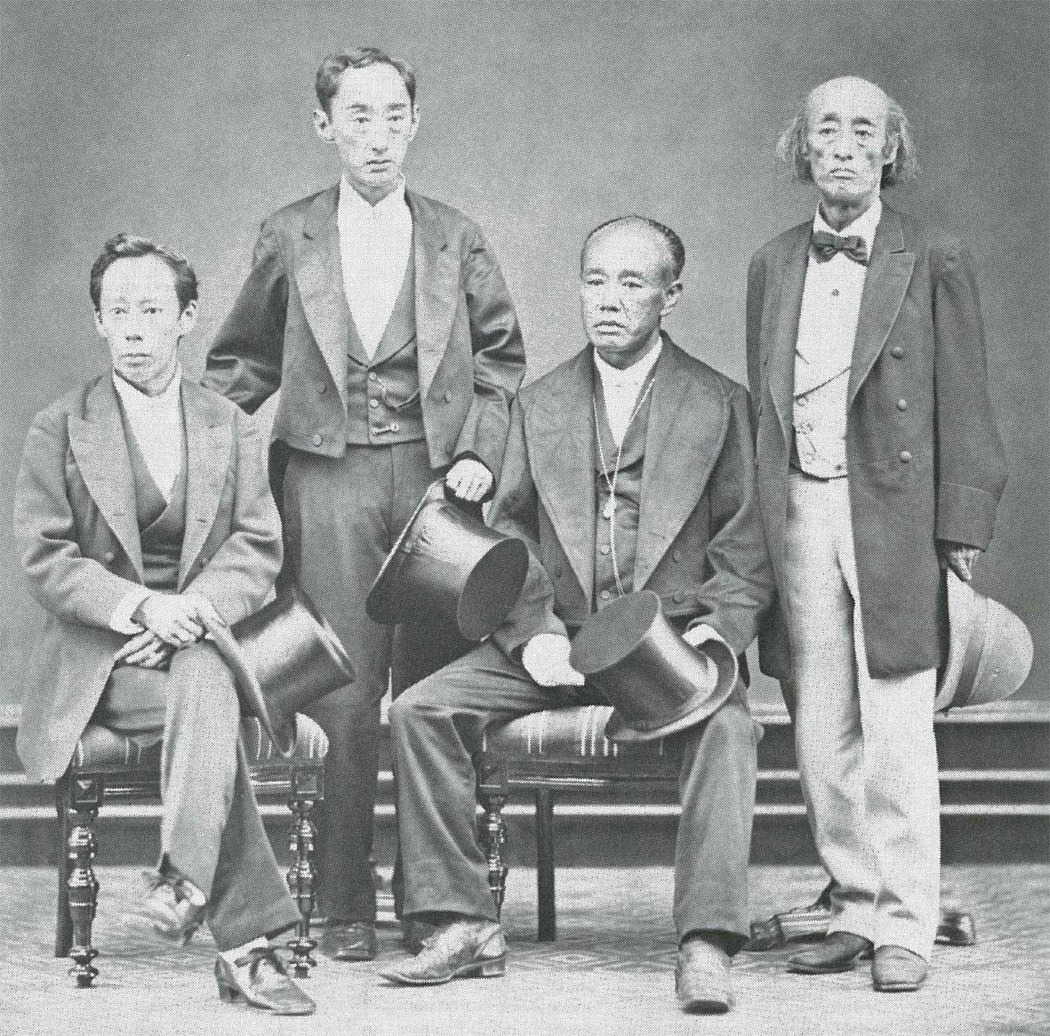 The four Takasu brothers reunited. 1878.