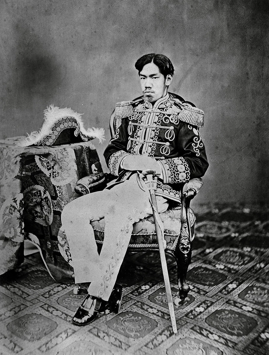 Photographic portrait of Emperor Meiji. 1873.