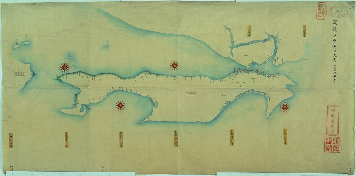 Map of Sakhalin and the Amur estuary. 1810.