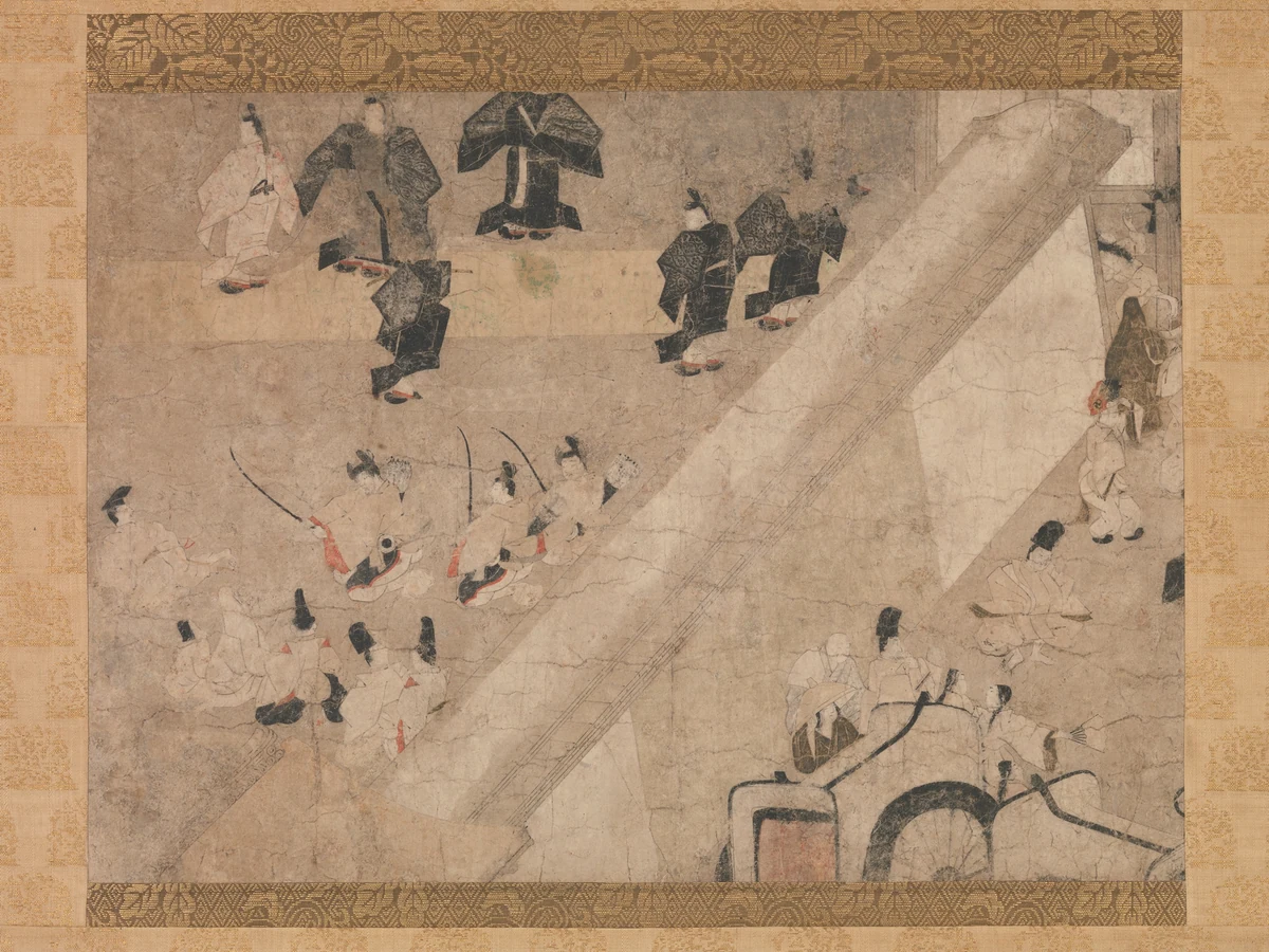 Imperial Visit to the Great Horse Race at the Kaya-no-in Mansion. 13th–14th century.