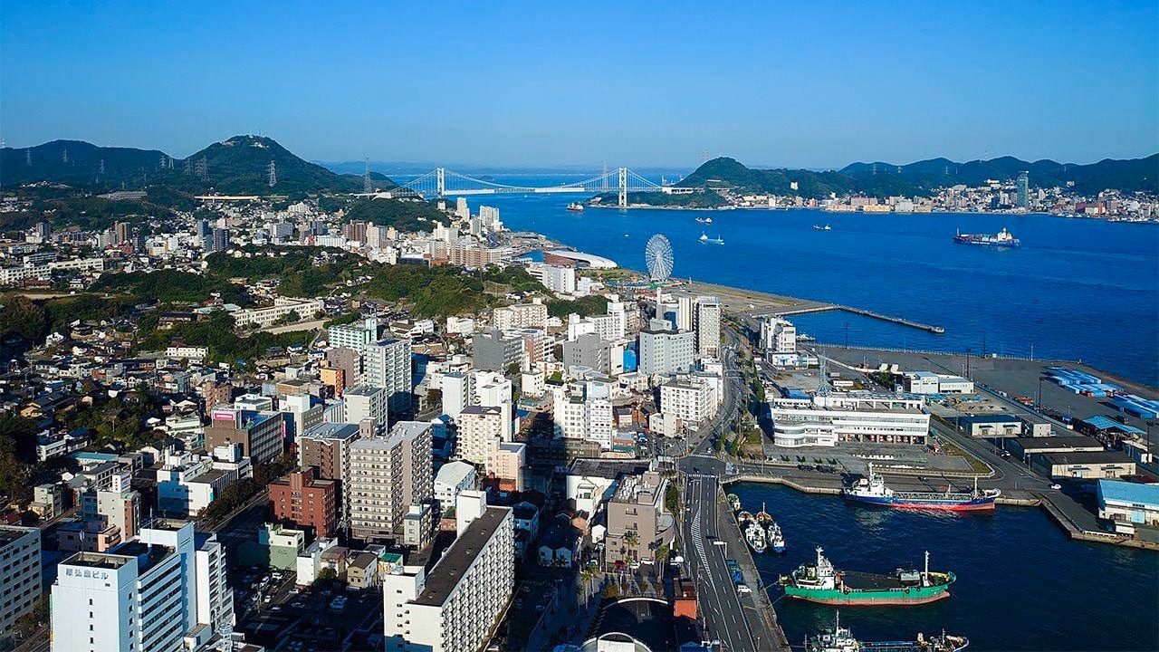 Panorama of Shimonoseki