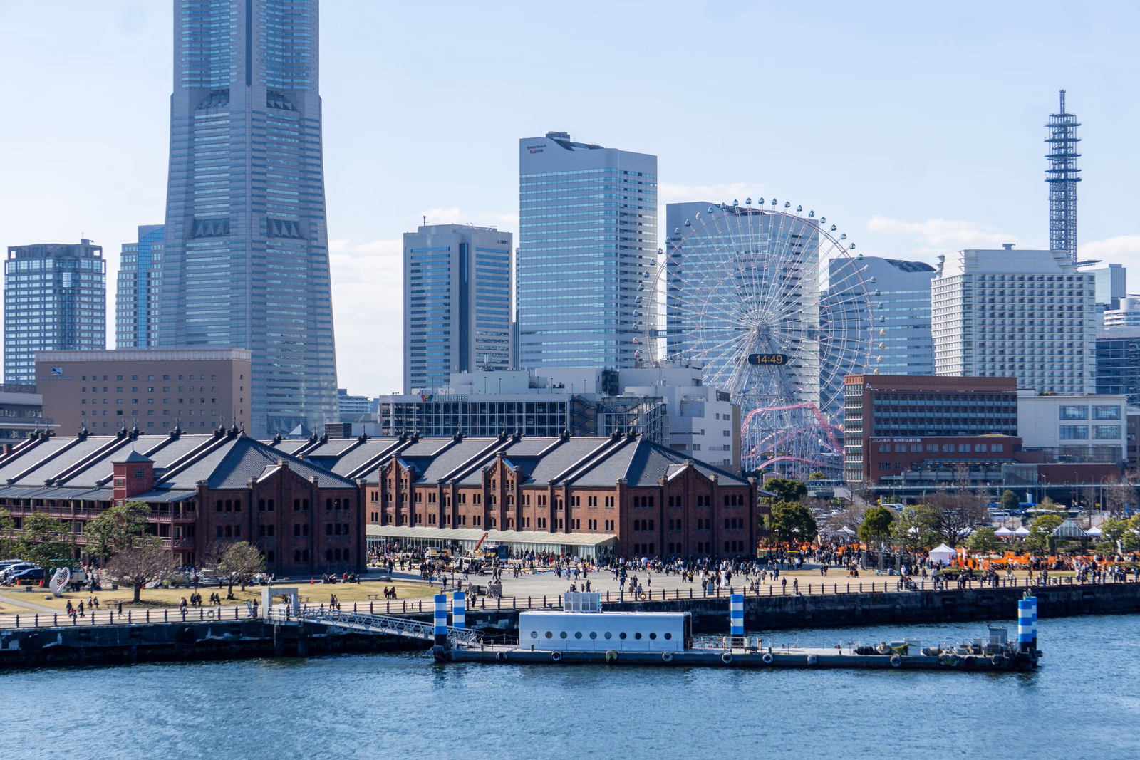 View of Yokohama Port-Opening Historic Area