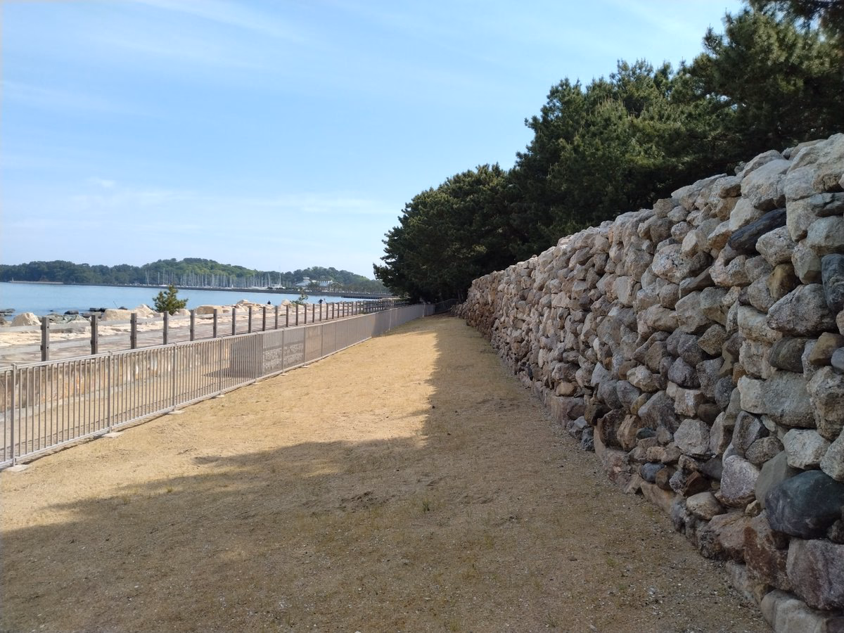 View of Hakata Bay Genkō Bōrui