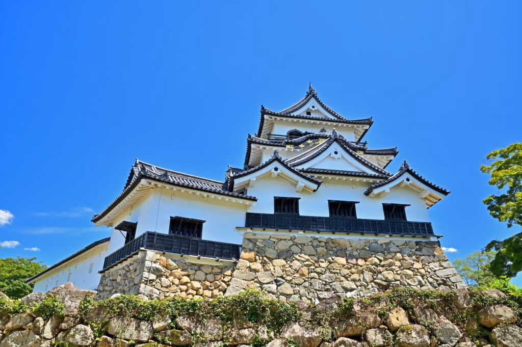View of Hikone Castle and Umoregi-no-ya