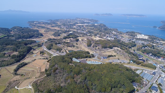 View of Hizen Nagoya Castle Ruins
