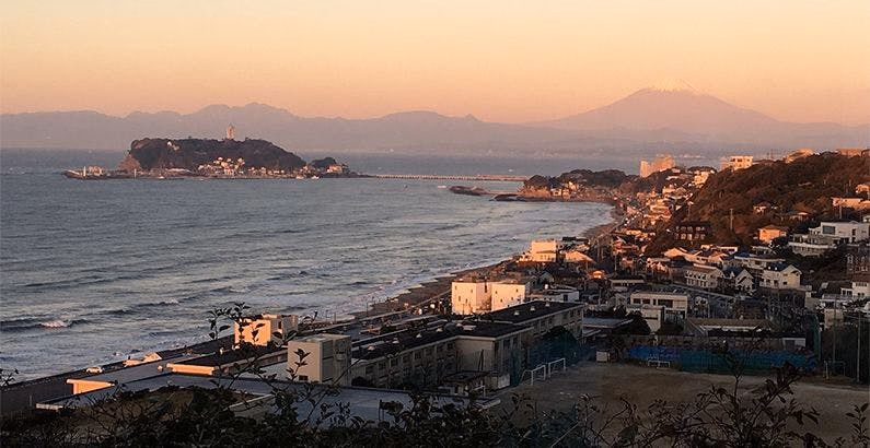 View of Inamuragasaki and the 1333 Kamakura Attack Route