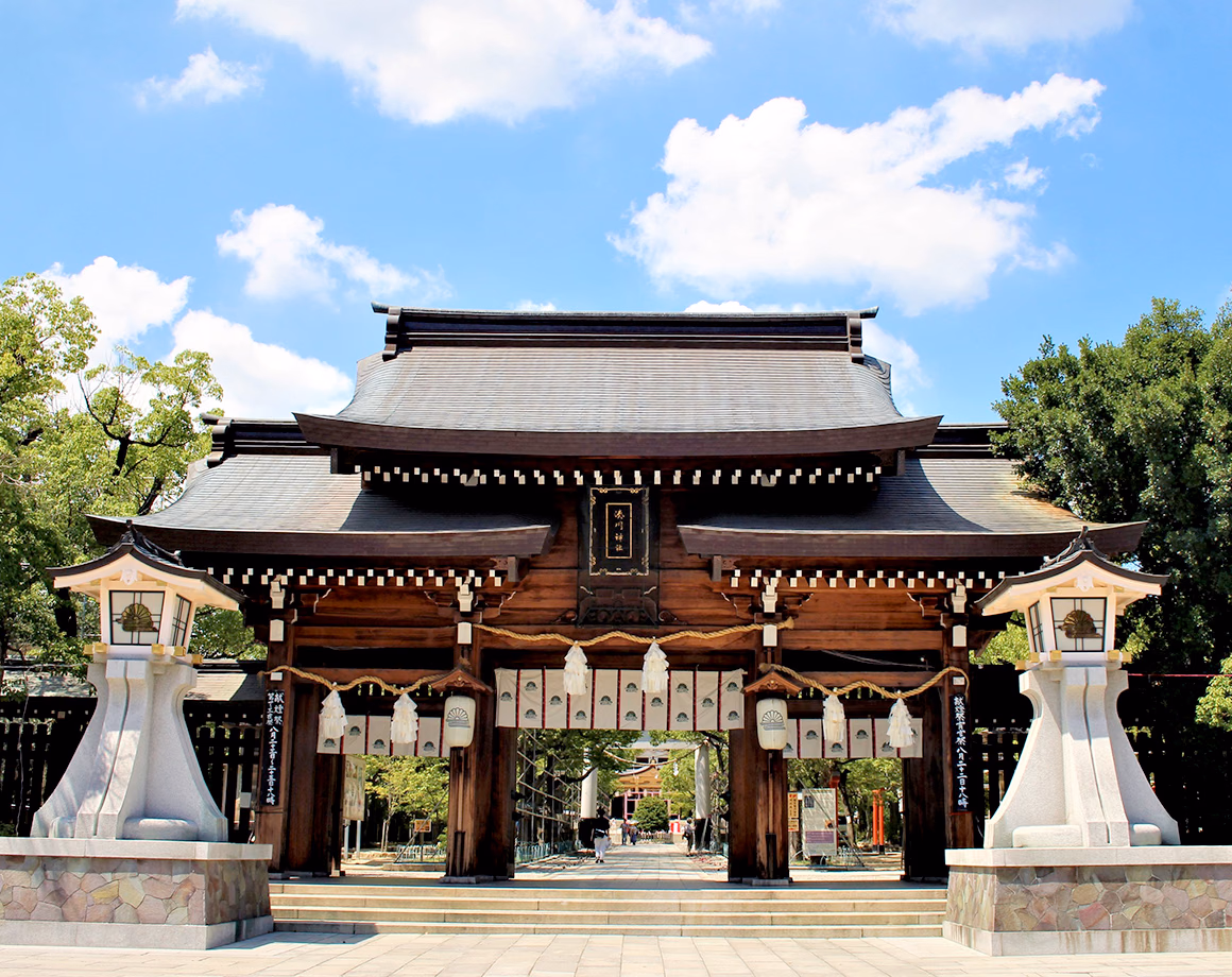 View of Minatogawa Shrine–Minatogawa Battlefield
